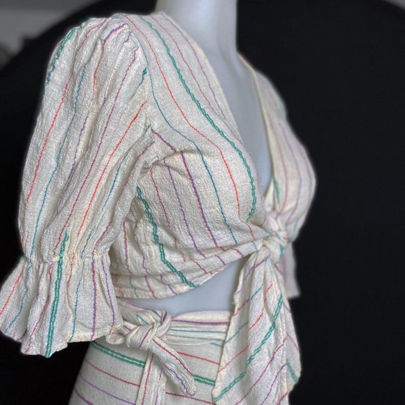 Vintage 1970's Wrap Skirt Set - Picture 2 of 10